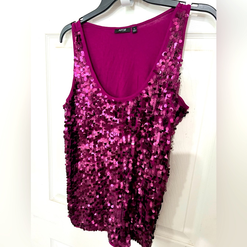 Sequin tank top